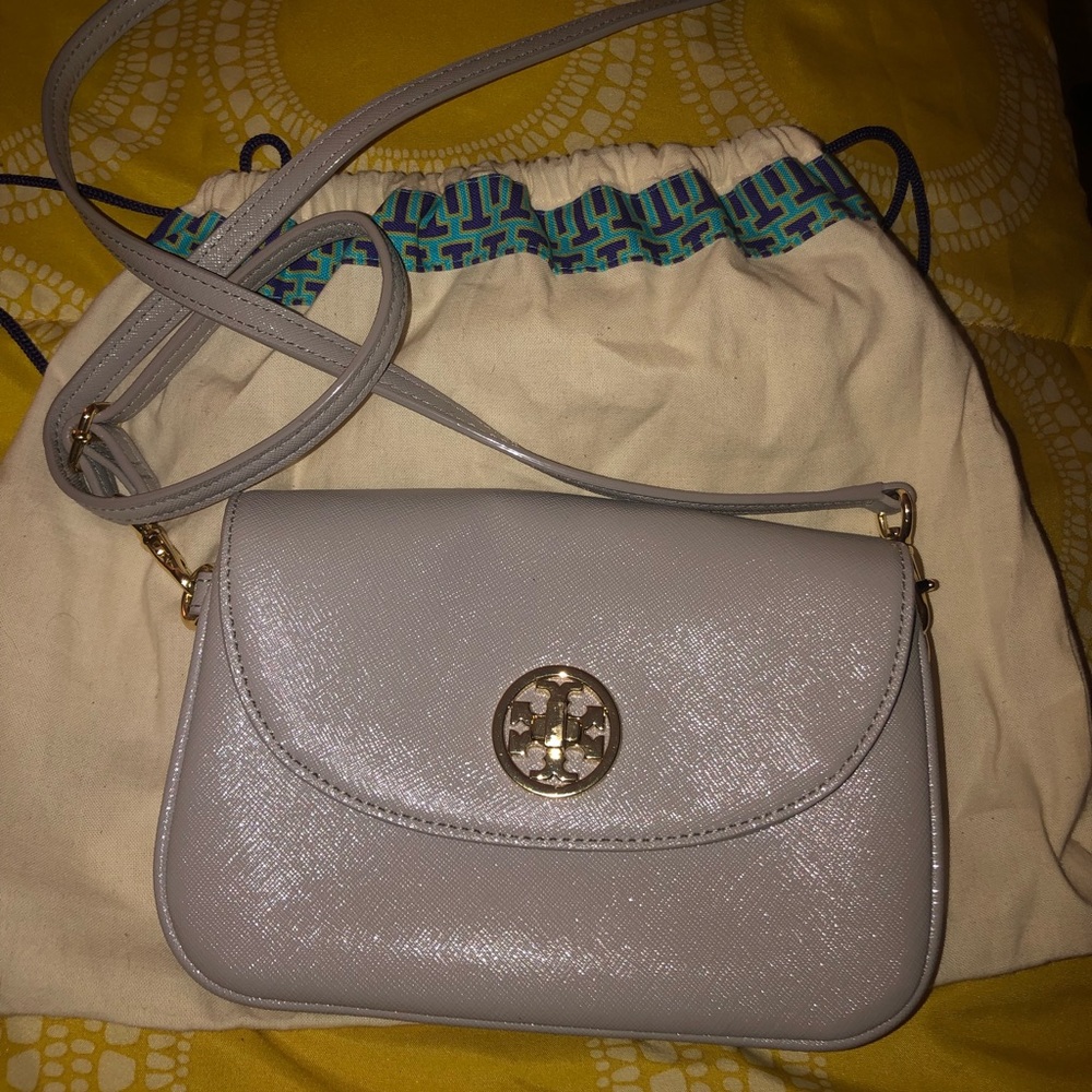 Gray Tory Burch Crossbody-Authentic